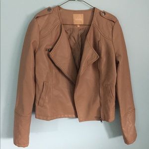 Faux leather jacket